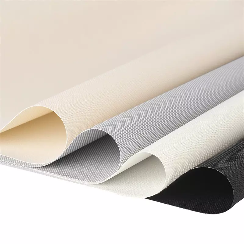 Various fabric options for window shades